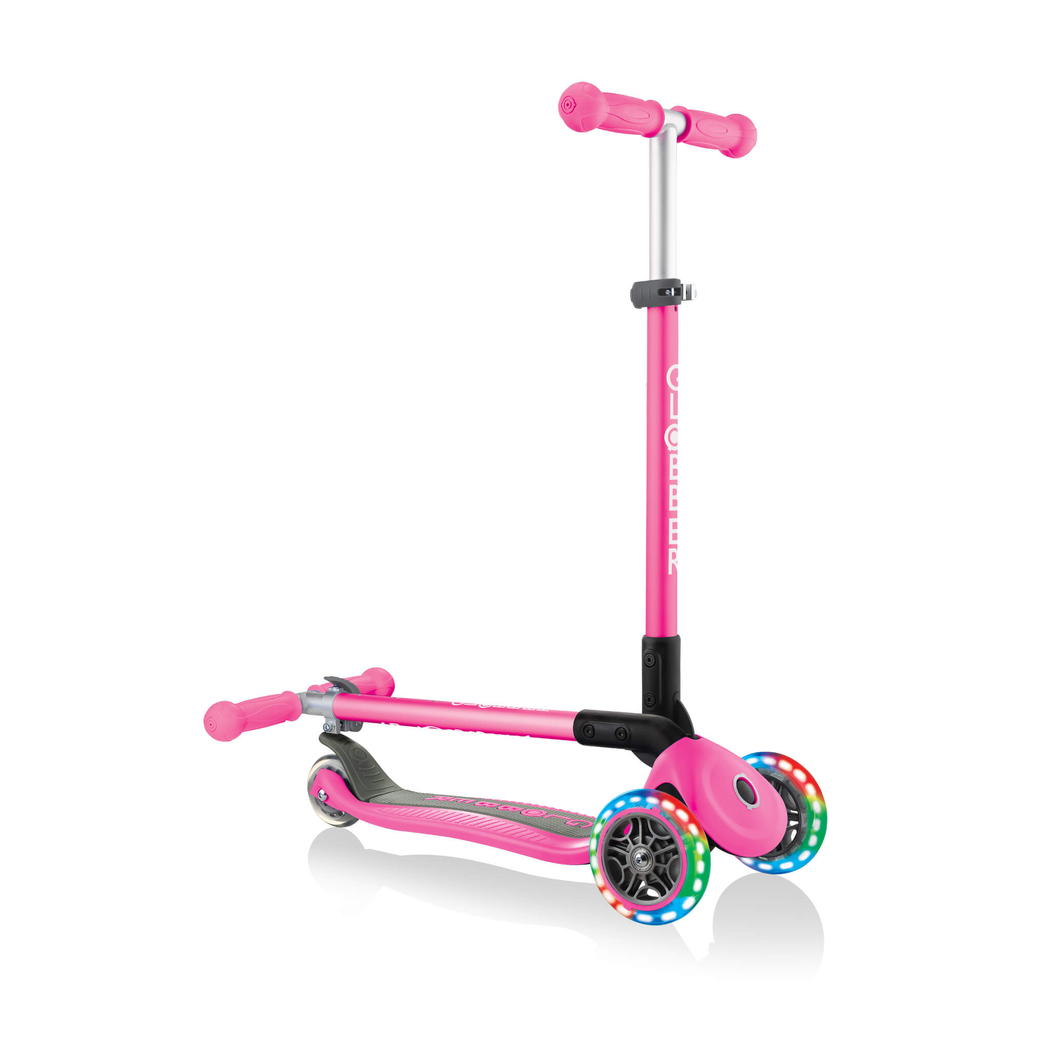 Globber Primo Foldable Lights Step Roze