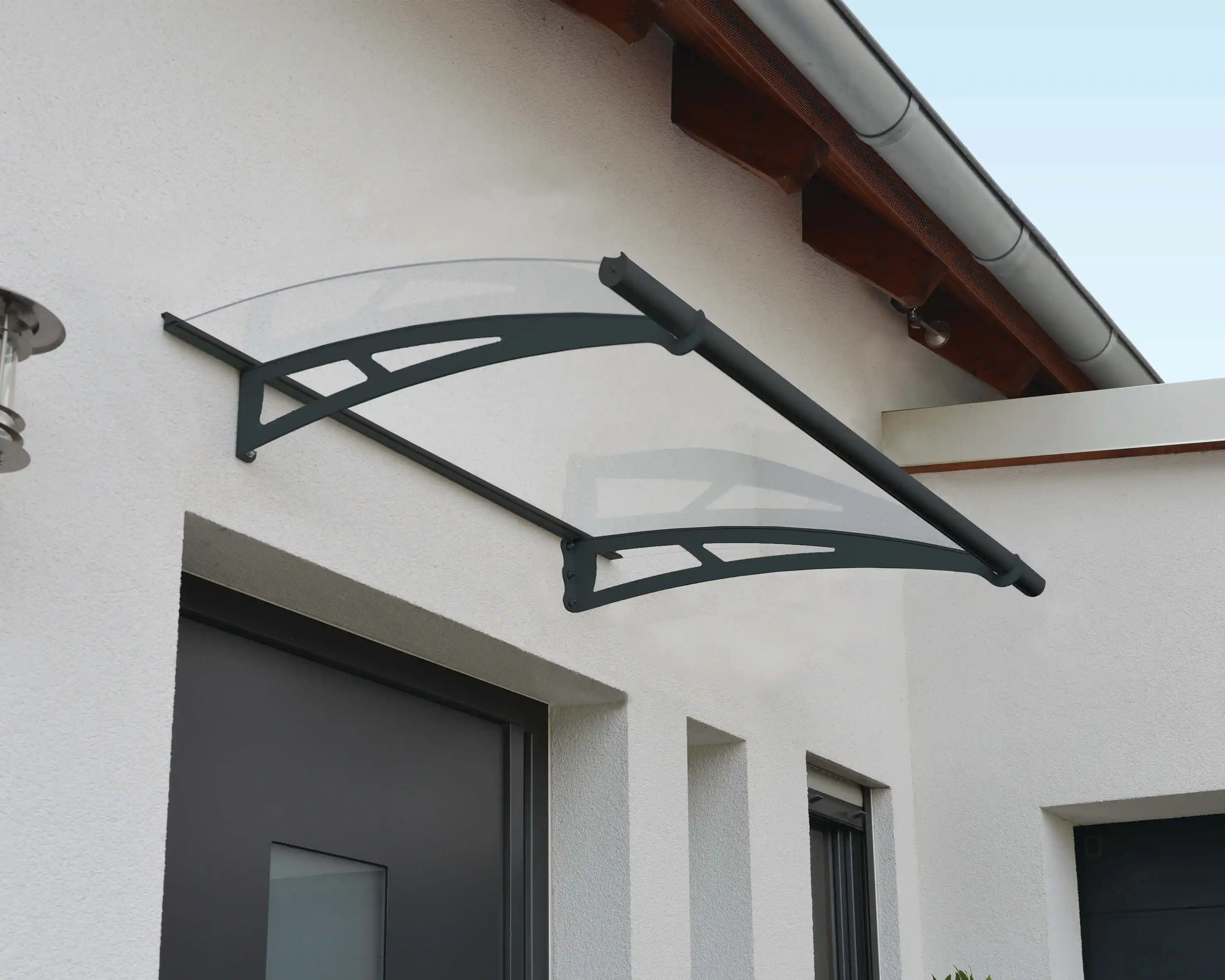 Canopia Aquila 150X91 cm Deur en Veranda Luifel Donkergrijs Helder