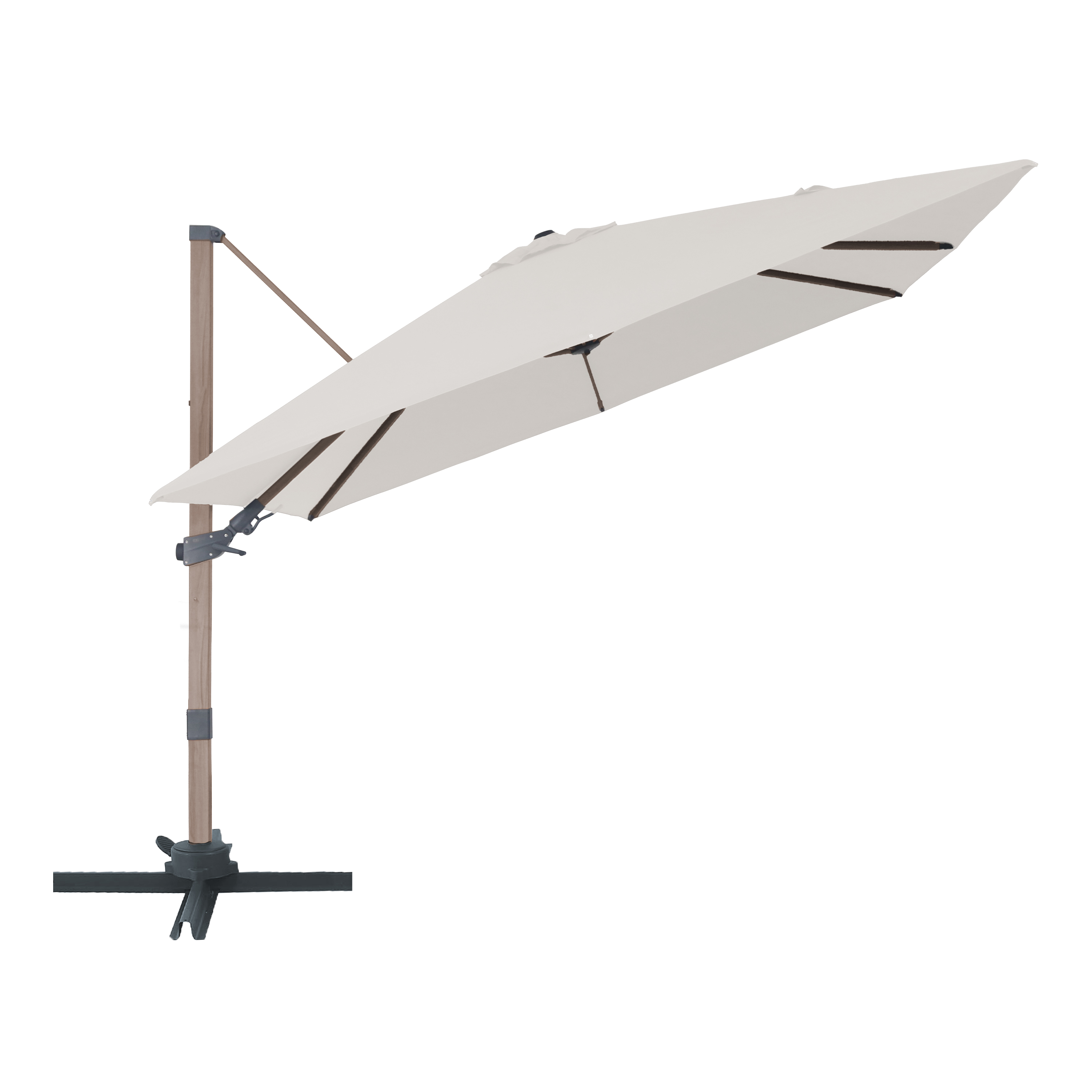 AXI Alina Cantilever Parasol 300x300cm Oak-look /Beige
