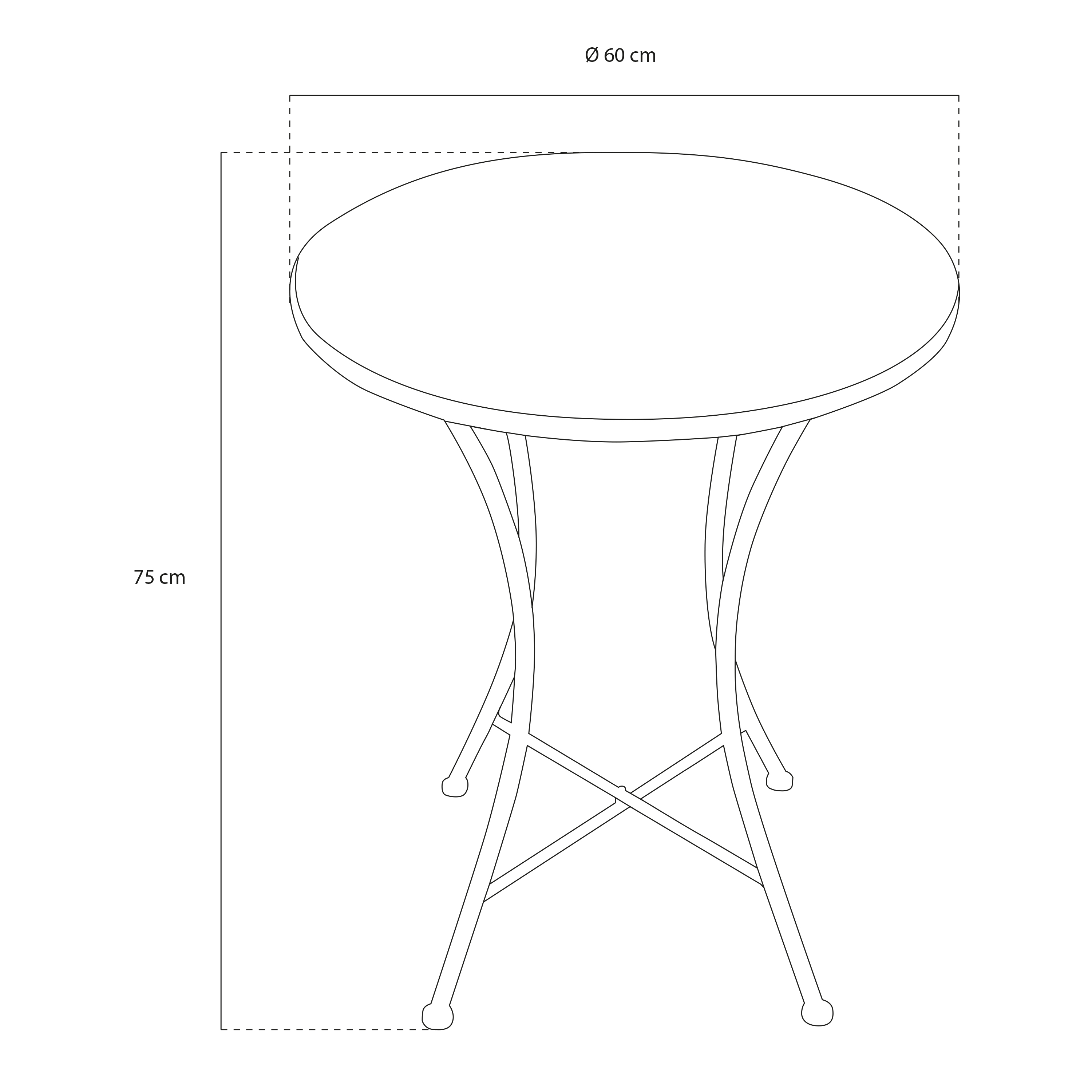 AXI Amélie Bistro Table Star Multicolour