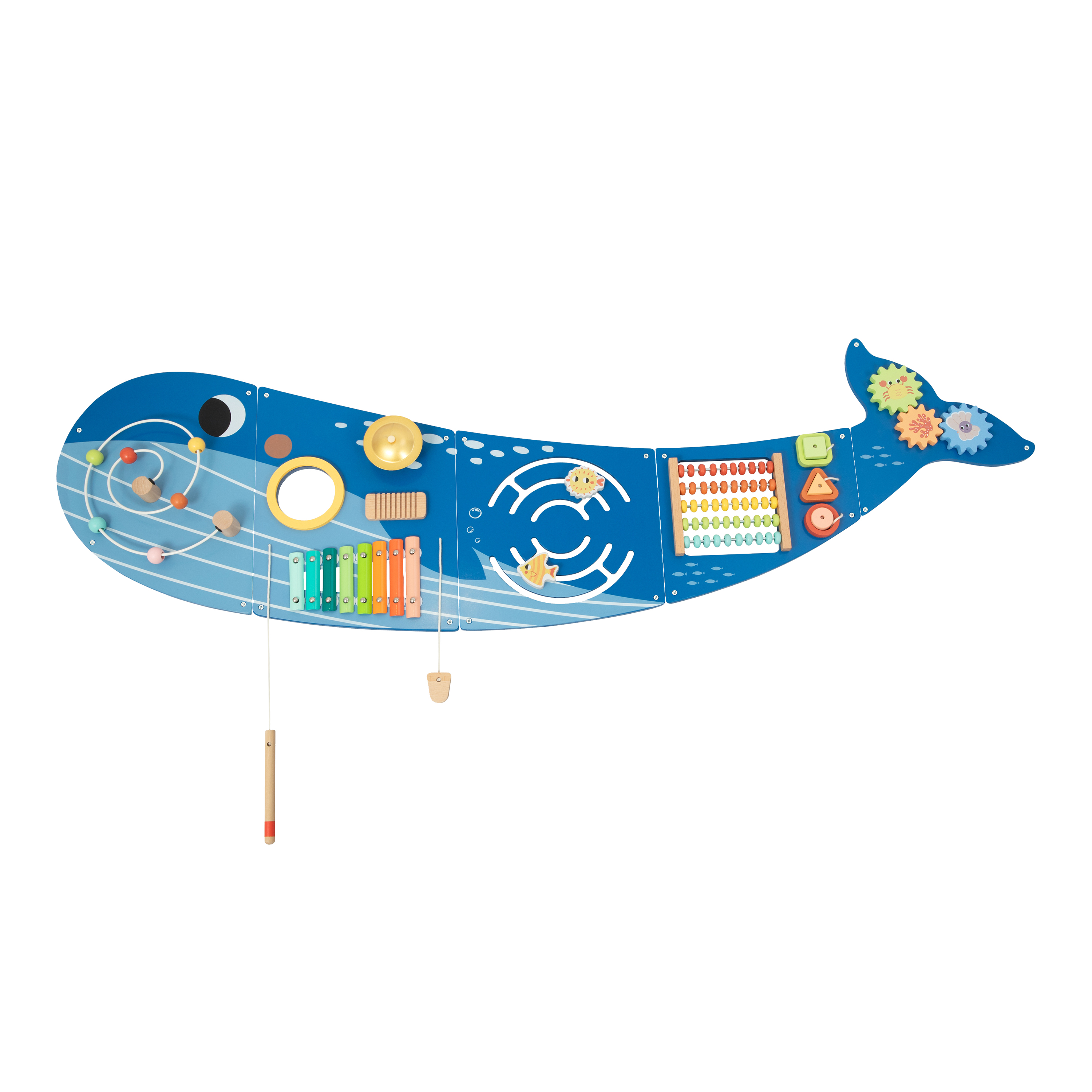 Tooky Toy Wooden Activity Panel Whale