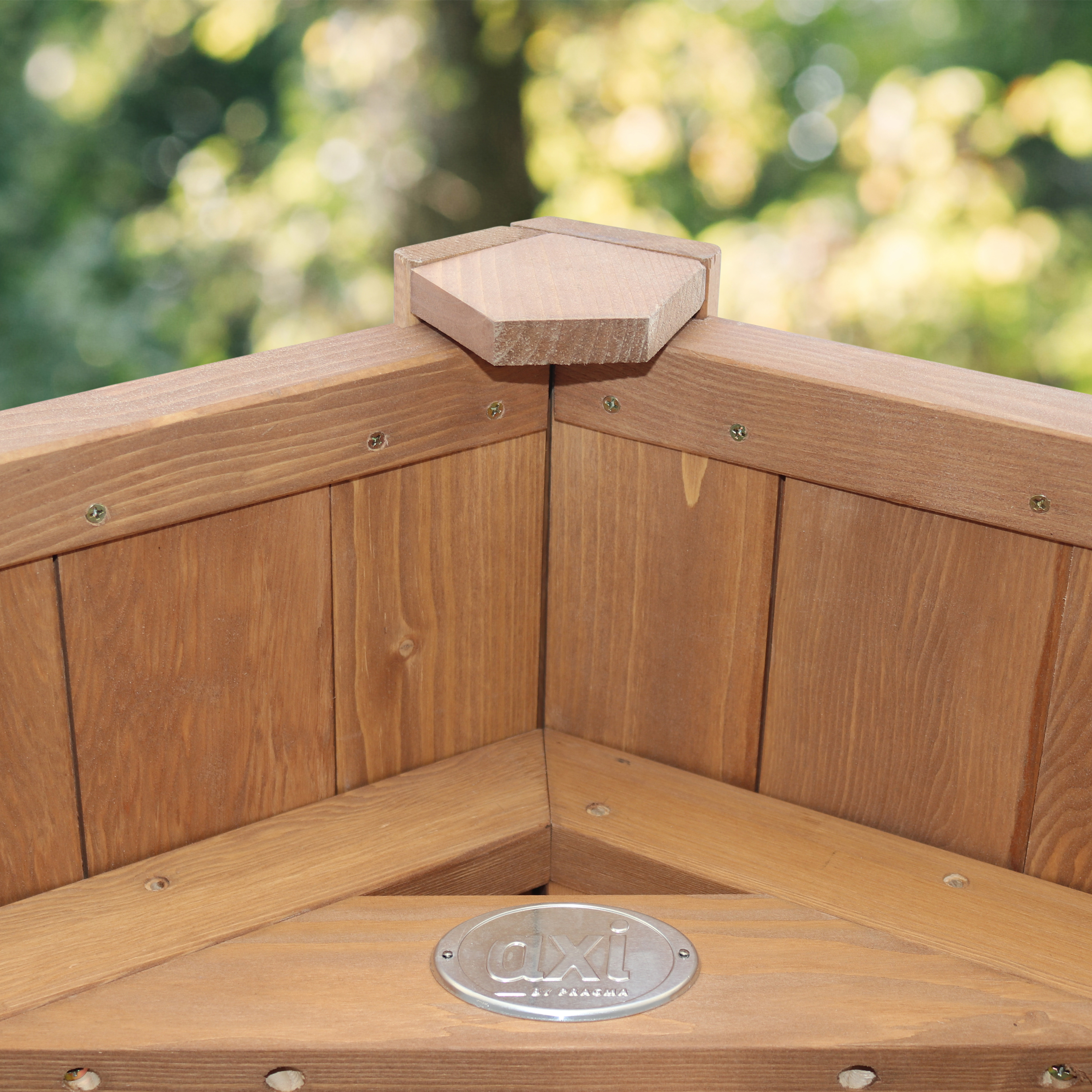 AXI Beach Tower with Double Swing Set Brown - Blue Slide