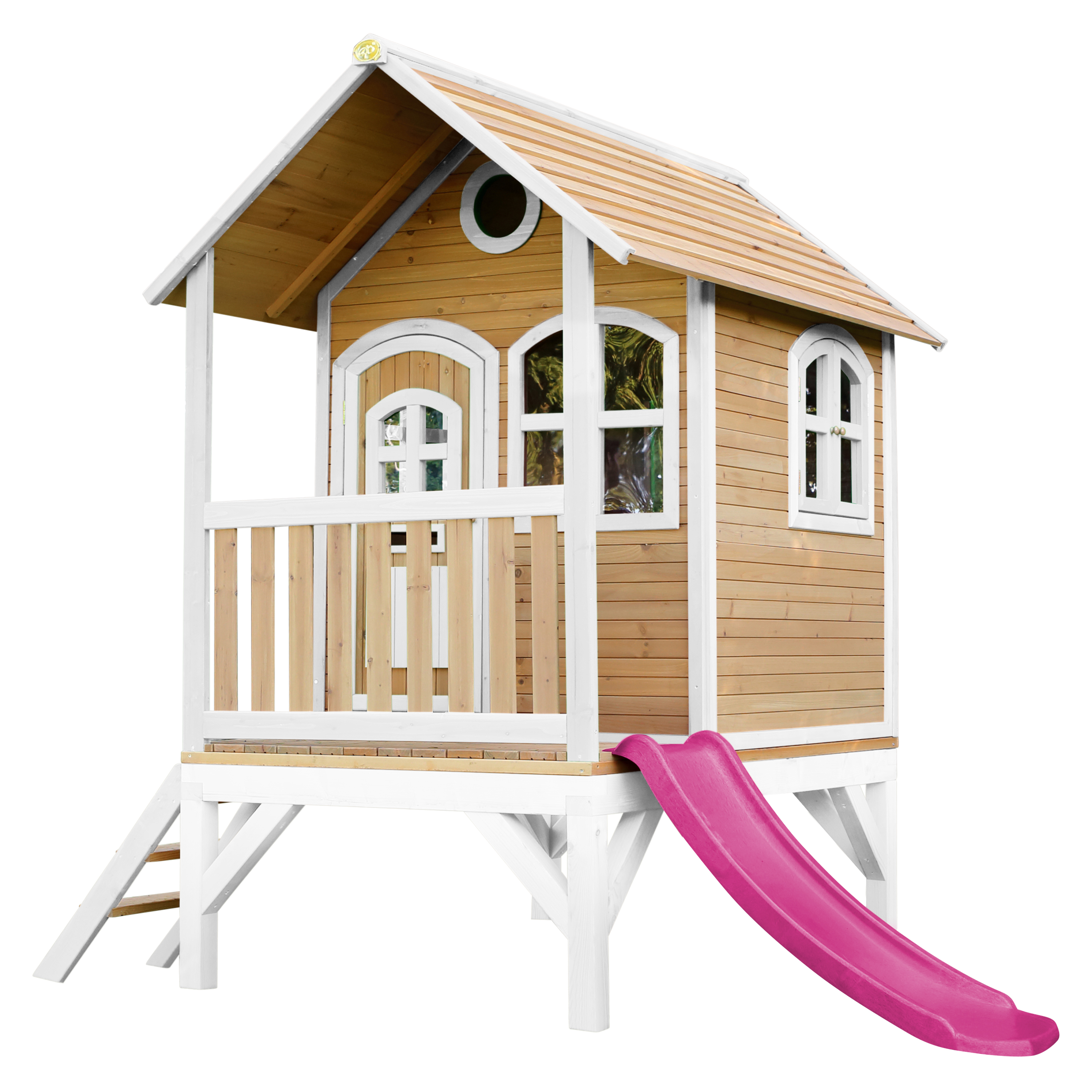 AXI Tom Playhouse Brown/White - Purple Slide