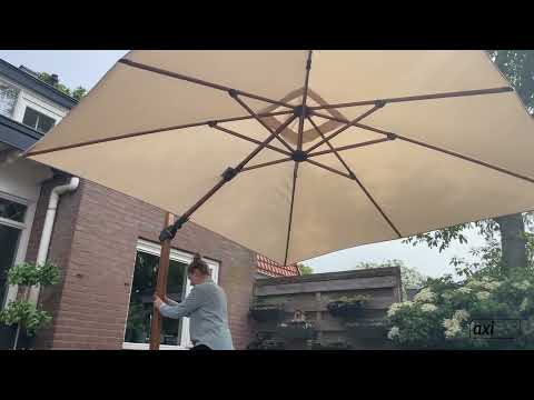 AXI Milad Premium Zweefparasol 200x300cm Antraciet/grijs 