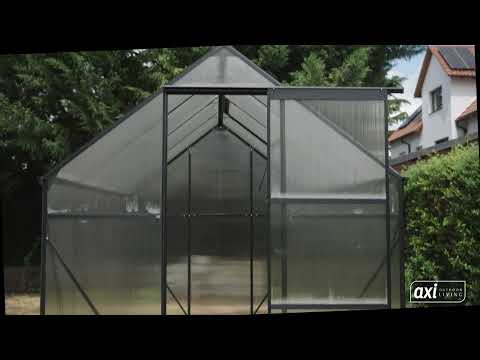 AXI Simon Tuinkas Polycarbonaat – Zwart 310x190x207cm
