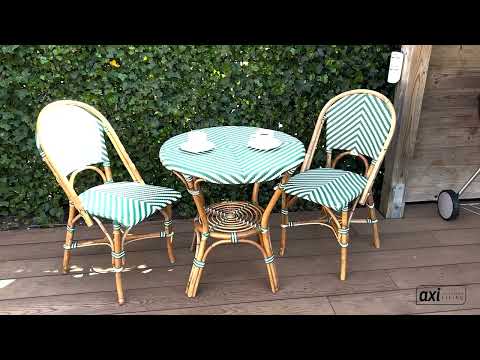 AXI Jacqueline Rotan Bistroset Groen/wit AXI Jacqueline Rotan Bistroset Groen/wit