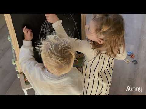 Sunny Mika Activiteiten Ezel met Pegboard Naturel