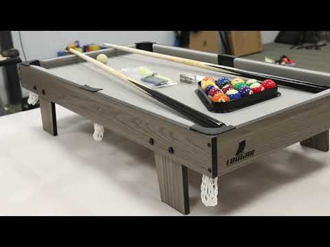 Cougar Pooltafel Mini 3 ft Eiken/grijs